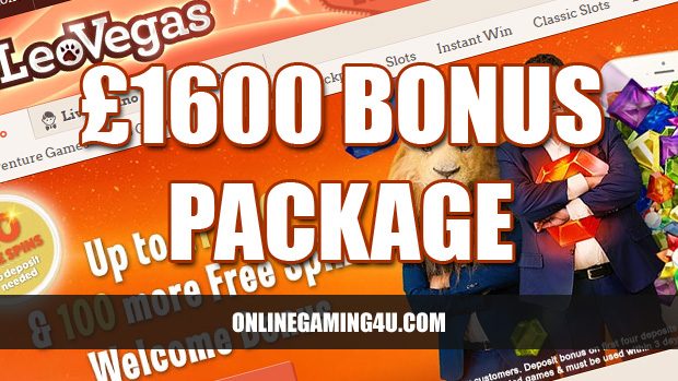 Leo Vegas £1600 Bonus Package