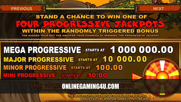 Mega Moolah Progressive Jackpots